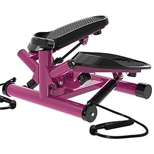 LeikeFitness Premium Portable Twist Stair Stepper Adjustable Resistance, Twisting Step Fitness Machine with Bands and…