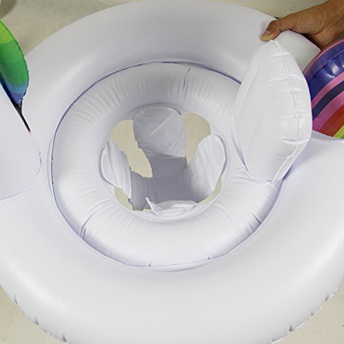 image for Xinyu Inflatable Float Swimming Aids Pool Unicorn Swim Ring White Anim