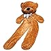 Fengheshun Super Giant Teddy Bear Outer Cover Animal Toy Huge Bear Shell Purple (Not Filled),Give Girlfriend The Best Gift On Valentine's Day (Brown, 1.8m)