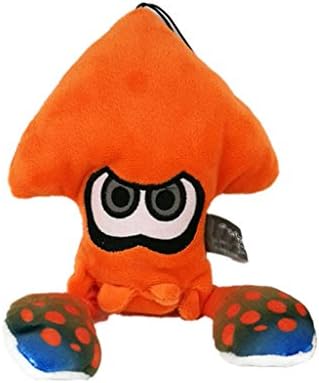Squid Cosplay Plush Toys Hot Game Elements for Adults Kids Gifts(Orange-4, Free Size)