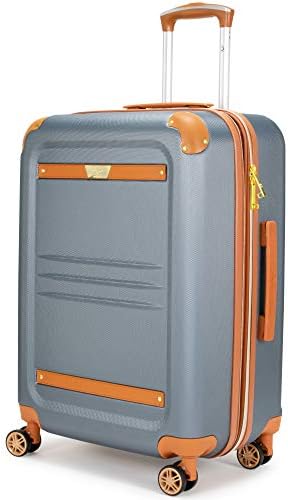 19V69 Italia Vintage Expandable Hard Spinner Luggage (28", Grigio Gray)