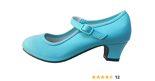La Señorita Zapato Elsa Frozen Azul Hielo Flamenco Sevillanas de la  Princesa niña : Amazon.es: Zapatos y complementos
