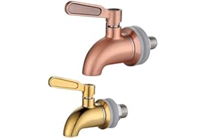 304 Stainless Steel Wine Tap Dispenser for Beverage, Juice, and Hot/Cold Water – Mirror Gold or Brushed Rose Gold Spigot Fauc
