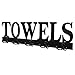 MyGift Wall Mounted Black Metal Towel Rack with 5 Dual Hooks and Cut Out Towels Design, Decorative Hanging Towel Hooks
