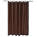 Waterproof Shower Curtain Polyester Anti-Mildew with Rust Proof Metal Grommets, Hotel Quality Bathroom Stall Curtain Heavy Weighted Machine Washable, Coffee, 36 x72 inches