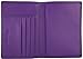 Travelambo RFID Blocking Genuine Leather Passport Holder Wallet Cover(purple)