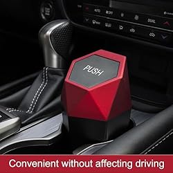 LivTee Car Trash Can with Lid, Diamond Design Small