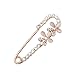 Maikun Butterfly Scarf Clip Faux-Pearl Diamante Pin Brooch Gift for Valentine's Day