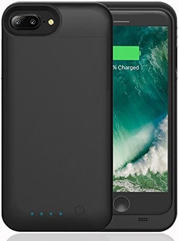iPhone 7 Plus Battery Charger Case with 4000mAh Capacity / 130% Extra Battery [Apple MFI Certified] MAXNON Ultra Slim External Battery Case Pack Backup Power Bank for iPhone 7 Plus (5.5 inch) - Black