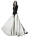 Urban CoCo Women's Summer Chiffon Mopping Floor Length Big Hem Solid Beach Maxi Skirt Black