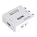 Tendak RCA/AV CVBS Composite to HDMI Video Converter Adapter Supports PAL NTSC with Powered USB Charger for TV PC PS3 Xbox STB Blue-Ray DVD