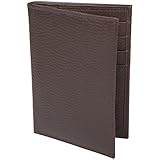 Access Denied Mens RFID Blocking Passport Cover Holder Wallet Genuine Leather