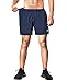 Roadbox Men's 5 inch Running Shorts Quick Dry Gym Athletic Workout Traning Tennis Shorts with Liner and Zipper Pocket Blue