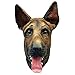 Off the Wall Toys German Shepherd Dog Animal Kingdom Halloween Costume Face Mask Kennel Club Brown Underdog Mask