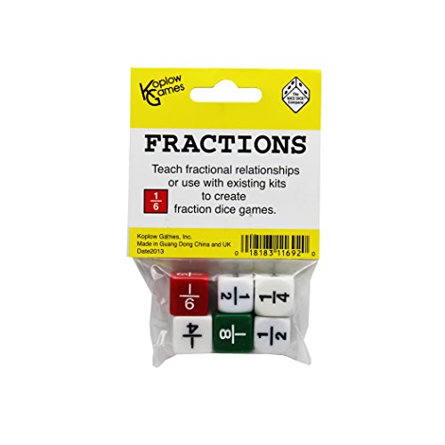 Koplow Games Fraction Dice Set Fractions & Decimals