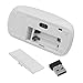 Perman Slim 2.4 GHz Optical Wireless Mouse Mice with USB Receiver for Macbook Computer PC Laptop Gamer White
