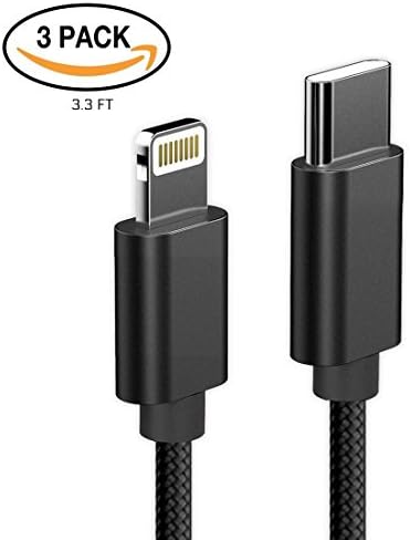 USB Type C to Lightning Cable, Male to Lightning Data Sync & Charger Cord Connector Adapter 3.3FT, for Apple iPhone 7 Plus iPad Pro New MacBook Pro 2017
