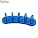 Rolabling 3 pcs False Nail Art Tips Practice Display Stand Tool with 10 pcs False Nail Tips for Gel Nail Polish DIY Nail Training Tools (Blue)