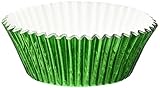 Jubilee Sweet Arts 50 Count Foil Cupcake Muffin Baking Cups, Green
