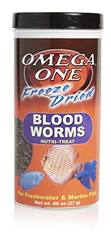 Omega One Freeze Dried Blood Worms, 0.96 oz