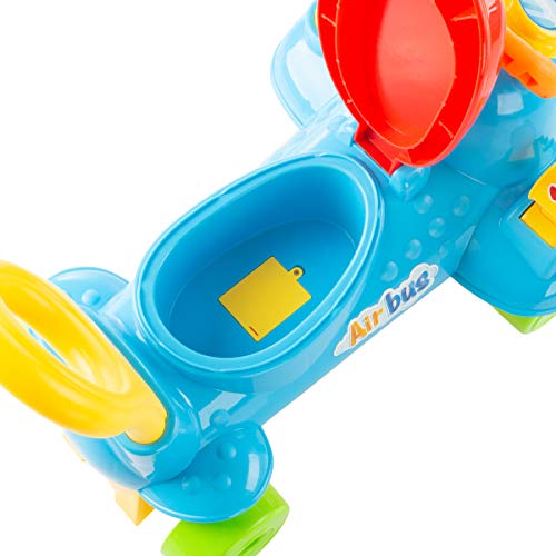 Lil' Rider Ride On Toy Airplane - Electronic Wheeled Scooter & Push Plane with Led Propeller, Sound Effects & Music for Babies & Toddlers - Thumbnail 4