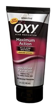 oxy maximum action advanced face wash