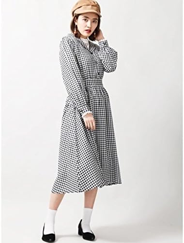 ウィゴー レディース Wego ウィゴー Wego オープンカラーワンピース ブラック系チェック1 F Tシャツ カットソー 通販 Amazon