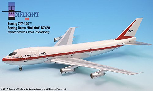 Rollout Livery Boeing 747-100 Airplane Miniature Model N7470 Diecast 1:200 Part# A012-IF742001A