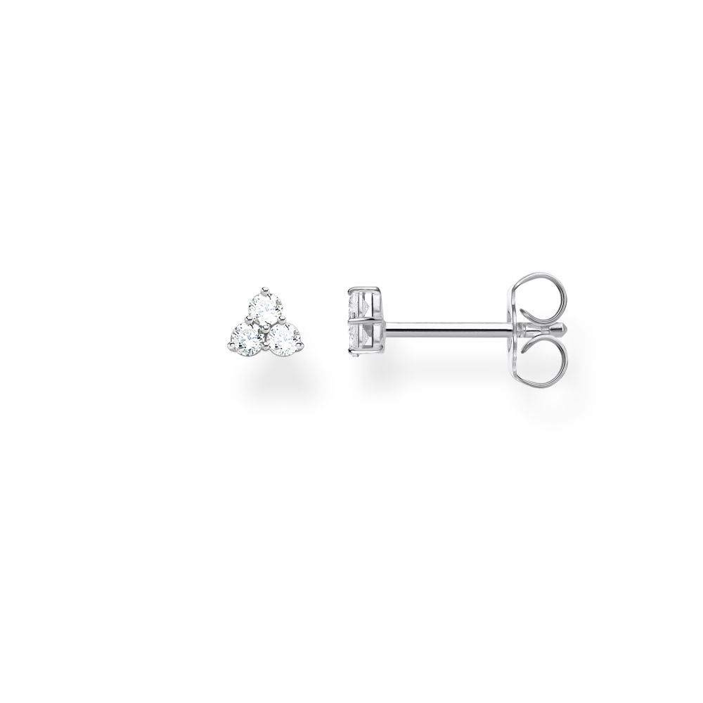THOMAS SABO Single ear stud white stones, silver 925 Sterling Silver