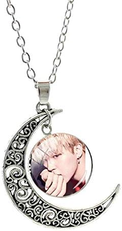 Fashion Popular BTS BT21 Bangtan Boys Moon Pendants Necklace Korea Fashion BTS Album Love Yourself Accessories Jewelry Gift BTS54