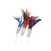 Offshore-fishing-lures-3-pack-saltwater-trolling-feather-jigs-fully-rigged-in-assorted-colors