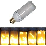 LED Creative Lighting Bulbs Flame Light Burning Effect Decorative Fire Flickering Simulation,Christmas decorations,Pack of 1 (Flame Bulb)