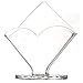 Sooyee Deluxe Clear Acrylic Decorative Square Cocktail Napkin Holder Stand Desktop,Modern Kitchen Napkin Rack