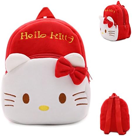 TEKIMBE Hello Kitty kindergarten Backpack Soft Plush Schoolbag Shoulder Bag For Kids