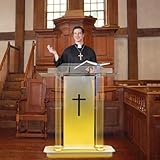 Acrylic Pulpits for Churches, Remoteable 16 Colors
