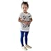 Weixinbuy Kids Baby Girl Cotton Tiger Printed Shortsleeve Blouse