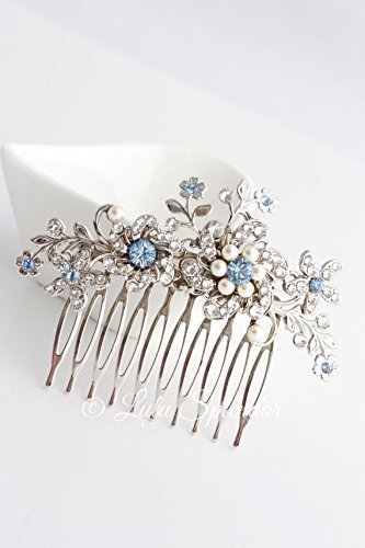 Amazon Com Wedding Hair Comb For Brides Floral Side Comb