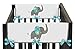 Sweet Jojo Designs Mod Elephant Teething Protector Cover Wrap Baby Crib Side Rail Guards - Set of 2