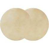 Luatoxry 2Pcs Drum Skins, 29cm/11.4in Bongo Drum Accessory, Sheepskin Bongo Drums Head Cover, Professional African Drums Head for African Drum, Bongo Drum, 0.4mm Thickness