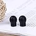 LOCOLO 24 Pieces Silicone Replacement Ear Tips, Snap Tight Soft-Sealing Ear-Tips, Black