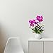 YILIYAJIA Artificial Flowers Orchids Table Decor Faux Flowers Arrangement with Vase Rustic Shelves Centerpieces Floral Decorations Realistic Phalaenopsis for Home Office Hotel Room