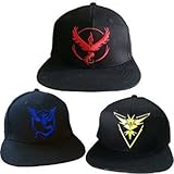 Pokemon Go - Team Instinct Valor Mystic Premium Quality Stitches Baseball Cap Hats