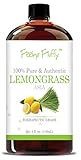 Feeling Fluffy 100% Pure Lemon Grass Essential Oil - Large 4 oz (118 ml) - Therapeutic Grade Aromatherapy Oil - Perfect to Add to Dryer Balls
