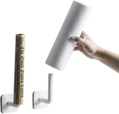 Ksotutm キッチンタオル掛け ロールペーパーホルダー 無料のパンチウォールマウント 多機能ハンガー キッチン棚 多機能収納ラック 2パック トイレットペーパーホルダー 捧呈 Ksotutm キッチンタオル掛け ロールペーパーホルダー 無料のパンチウォールマウント 多機能ハンガー キッチン棚 多機能収納ラック 2パック トイレットペーパーホルダー 捧呈