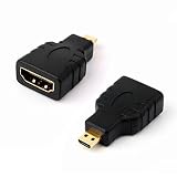 GearIt Micro HDMI Adapter - HDMI Female (Type-A) to Micro HDMI Male (Type-D) Gold Plated Connector Converter Adapter