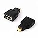 GearIt Micro HDMI Adapter - HDMI Female (Type-A) to Micro HDMI Male (Type-D) Gold Plated Connector Converter Adapter
