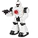 Best Choice Products RC Walking and Shooting Robot Toy w/ Lights and Sound Effects - White/Black