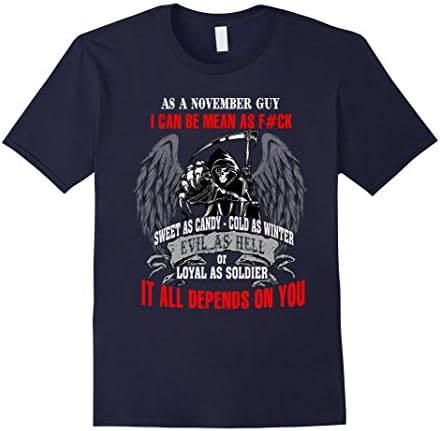 Men's as a november guy t-shirt XL Navy