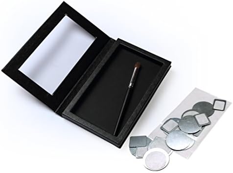 Best Value Makeup Palette to Organize Your Eyeshadows Eye Creams Blushers in your Purse or Travel Bag. Your Medium Empty Makeup Palette Comes with bonus Eyeshadow Brush &amp; 10 Magnetic stickers