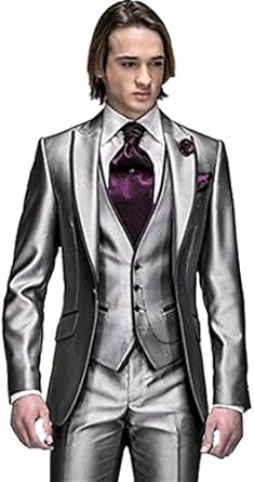 Mys Men S Custom Made Groomsman Tuxedo Suit Pants Vest And Tie Set